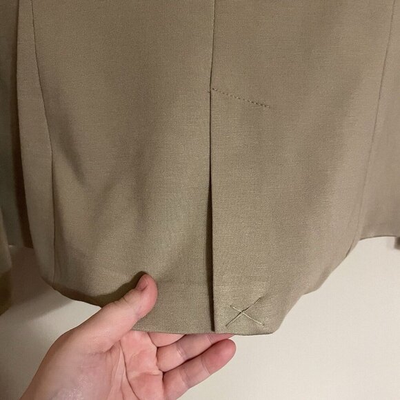 Philosophy Womn 14 Beige Desert Rock Single Button Front Ponte Blazer Jacket NWT - Picture 13 of 13